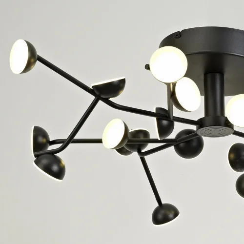 Люстра потолочная LED Adn 6423 Mantra чёрная на 1 лампа, основание чёрное в стиле современный хай-тек  фото 4