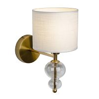Бра Amelia OML-56701-01 Omnilux белый 1 лампа, основание золотое прозрачное в стиле классический 