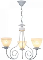 Люстра подвесная Barbara TL1134-3H Toplight белая на 3 лампы, основание белое в стиле современный 