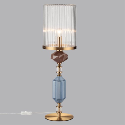 Настольная лампа Terra 5414/1T Odeon Light прозрачная на 1 лампу, основание античное бронза керамика металл в стиле классический современный фото 5