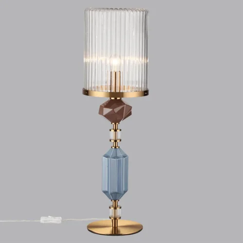 Настольная лампа Terra 5414/1T Odeon Light прозрачная на 1 лампу, основание античное бронза керамика металл в стиле классический современный фото 5 Настольная лампа Terra 5414/1T Odeon Light прозрачная на 1 лампу, основание античное бронза керамика металл в стиле классический современный фото 5