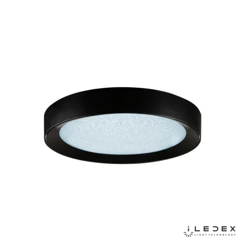 Светильник потолочный LED с пультом Stardust WL X8839-500R BK iLedex белый 1 лампа, основание чёрное в стиле современный хай-тек с пультом фото 3