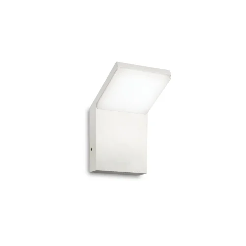 Настенный светильник уличный LED STYLE AP BIANCO 4000K Ideal Lux уличный IP54 белый на 1 лампу, плафон белый в стиле современный LED