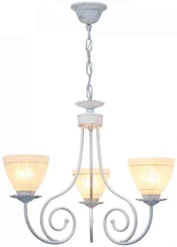 Люстра подвесная Barbara TL1134-3H Toplight белая на 3 лампы, основание белое в стиле современный 