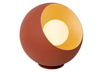 Настольная лампа Doredos 51500/20/55 Lucide коричневая на 1 лампу, основание коричневое металл в стиле современный 