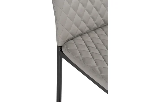 Барный стул Teon gray / chrome 15511 Woodville, серый/искусственная кожа, ножки/металл/чёрный, размеры - *1000***410*500 фото 6