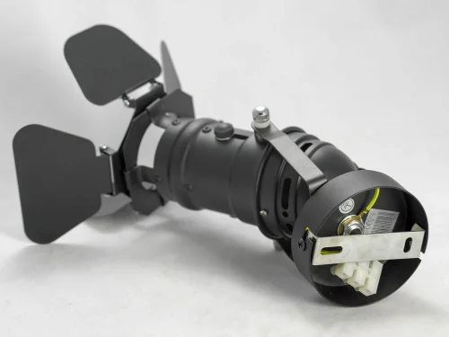 Спот с 1 лампой лофт Thornton GRLSP-9838 Lussole чёрный E14 в стиле лофт прожектор фото 6