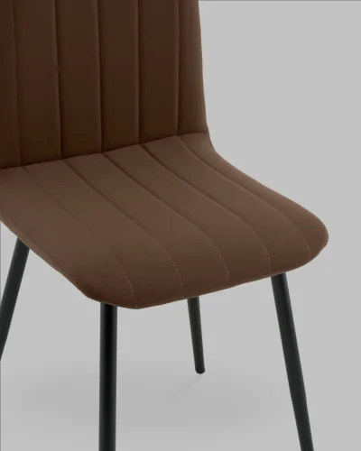 Стул Easy new велюр коричневый УТ000041669 Stool Group, коричневый/велюр, ножки/металл/чёрный, размеры - ***** фото 7