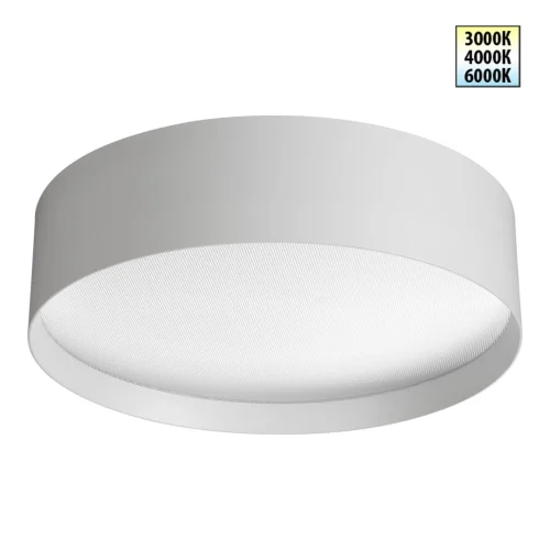 Светильник потолочный LED с переключателем цветовой температуры Orbis 359600 Novotech белый на 1 лампу, основание белое в стиле хай-тек современный круглый