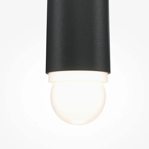 Светильник подвесной LED Cascade MOD132PL-L6BK Maytoni чёрный 1 лампа, основание чёрное в стиле минимализм современный трубочки фото 3