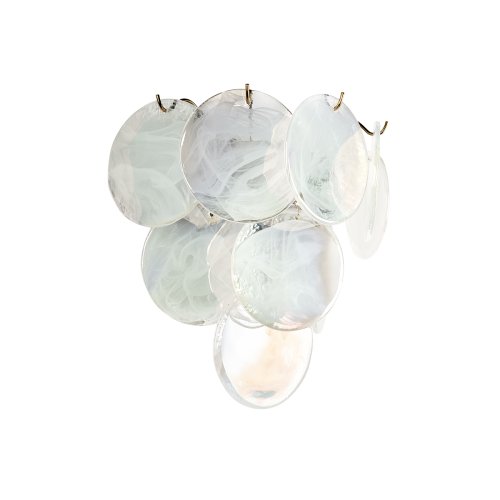 Бра Лолли / Lolly 10492W Pearl LOFT IT белый на 3 лампы, основание бронзовое в стиле современный фото 4