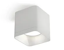Светильник накладной XS7805001 Ambrella light белый 1 лампа, основание белое в стиле хай-тек современный квадратный