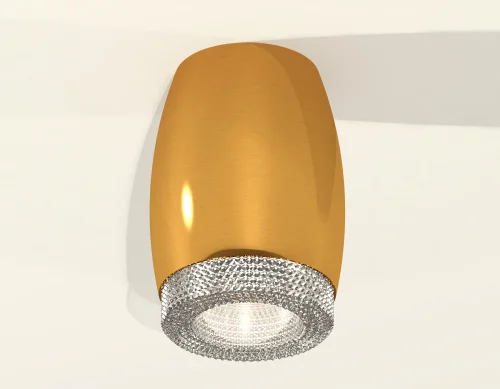 Светильник накладной Techno spot XS1125010 Ambrella light золотой жёлтый 1 лампа, основание золотое жёлтое в стиле современный круглый фото 2