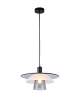 Светильник подвесной Sydney V11027-1P  Moderli серый белый 1 лампа, основание чёрное в стиле скандинавский модерн лофт 