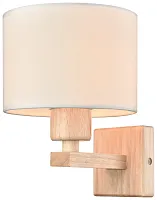 Бра 518-711-01 Velante белый 1 лампа, основание бежевое коричневое в стиле кантри современный 