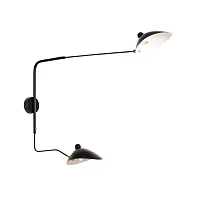Бра Spruzzo SL305.401.02 ST-Luce чёрный на 2 лампы, основание чёрное в стиле лофт 