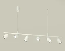 Светильник подвесной XB9005500 Ambrella light белый 6 ламп, основание белое в стиле хай-тек современный 