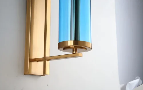 Бра Luminaria 105448-22 ImperiumLoft синий на 1 лампу, основание латунь в стиле современный фото 4 Бра Luminaria 105448-22 ImperiumLoft синий на 1 лампу, основание латунь в стиле современный фото 4