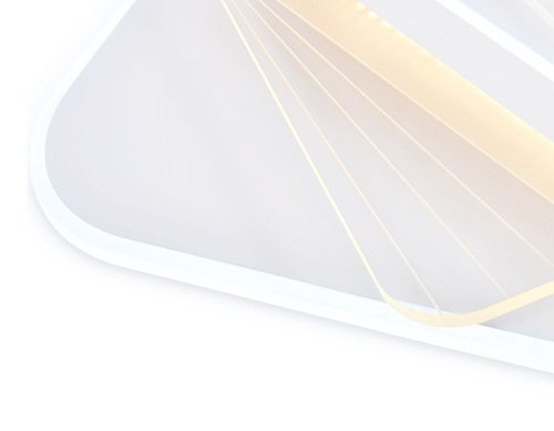 Люстра потолочная LED с пультом FA799 Ambrella light белая на 1 лампа, основание белое в стиле хай-тек с пультом квадраты фото 4
