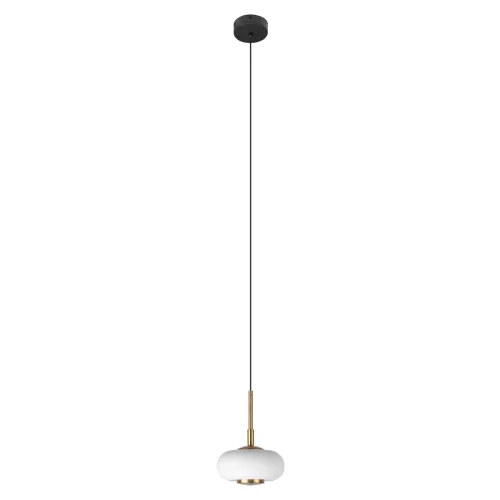 Светильник подвесной LED Marshmallow 10390 LOFT IT белый на 1 лампу, основание чёрное в стиле арт-деко 