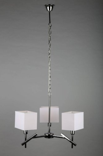 Люстра подвесная Latina OML-61803-03 Omnilux белая на 3 лампы, основание хром в стиле классический  фото 9