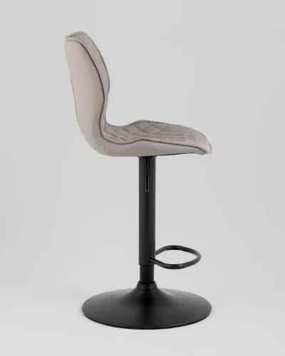Стул барный Dome, экокожа, серый (набор 2 шт) УТ000039936 Stool Group, серый/экокожа, ножки//чёрный, размеры - ****445*520 фото 7