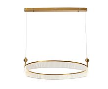 Светильник подвесной ЛЕД Риваль 08045-80,36 Kink Light прозрачный на 1 лампу, основание латунь в стиле современный 