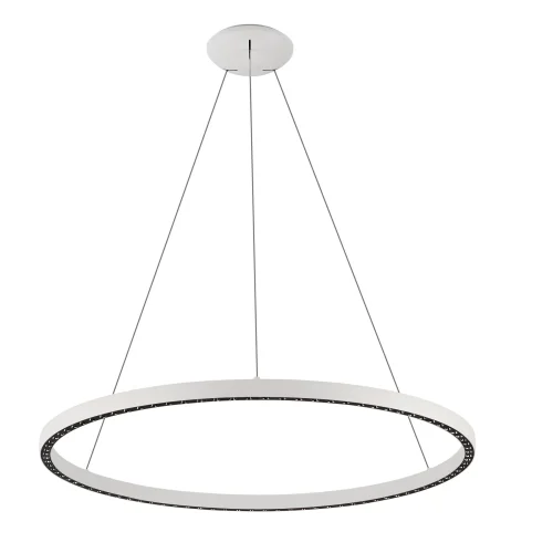 Светильник подвесной LED Riumar 8675 Mantra белый на 1 лампу, основание белое в стиле современный кольца