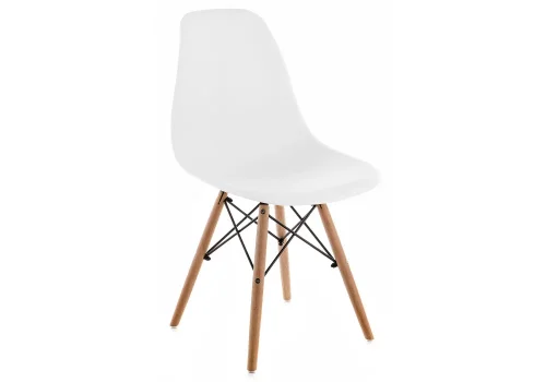 Стул Eames PC-015 WL white / wooden legs 1825 Woodville, белый/пластик, ножки/металл/бежевый, размеры - ****460*400 фото 11