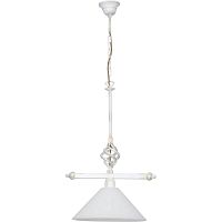 Светильник подвесной Cora White 4746-NW Nowodvorski белый 1 лампа, основание белое в стиле прованс 