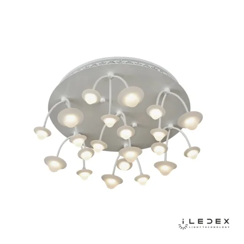 Люстра потолочная LED Darner C50068/7Y WH iLedex белая на 1 лампа, основание белое в стиле хай-тек современный  фото 2