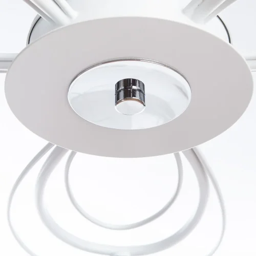 Люстра потолочная Sansa A7585PL-3WH Arte Lamp прозрачная на 3 лампы, основание белое в стиле современный  фото 4