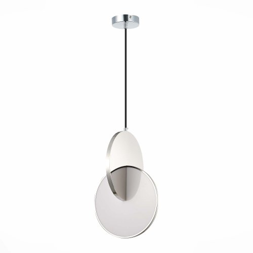 Светильник подвесной LED Eclisse SL6107.103.01 ST-Luce белый 1 лампа, основание хром в стиле современный  фото 2