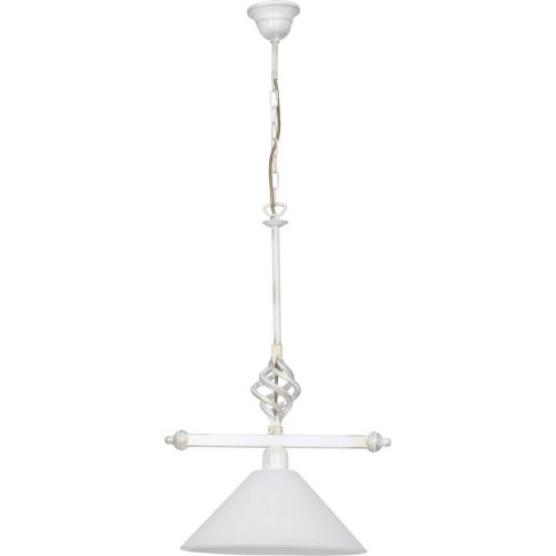 Светильник подвесной Cora White 4746-NW Nowodvorski белый 1 лампа, основание белое в стиле прованс 