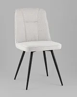 Стул Hedd, серый, сиденье УТ000040531 Stool Group, серый/рогожка, ножки/металл/чёрный, размеры - *855****