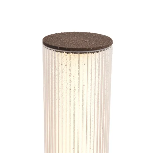 Парковый светильник LED Cortena 7180/22GL Odeon Light уличный IP65 коричневый на 1 , плафон белый в стиле хай-тек LED фото 3