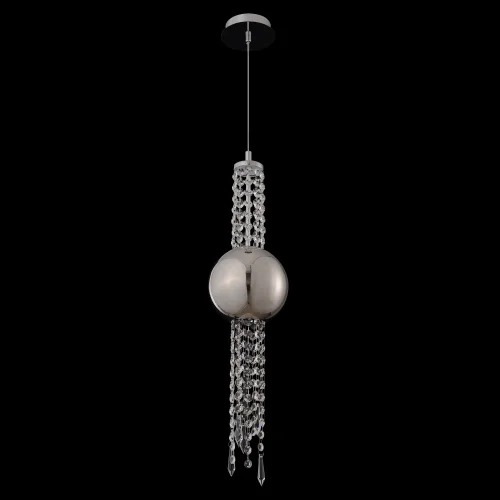 Светильник подвесной NAVAJO SP3W LED CHROME Crystal Lux прозрачный на 1 лампу, основание хром в стиле современный фото 3