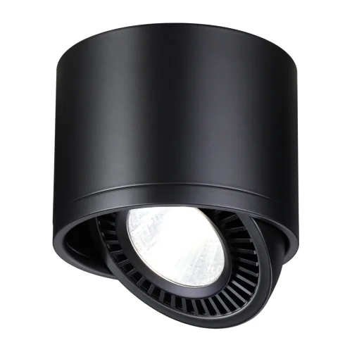 Светильник накладной LED Gesso 358814 Novotech чёрный 1 лампа, основание чёрное в стиле современный круглый фото 5