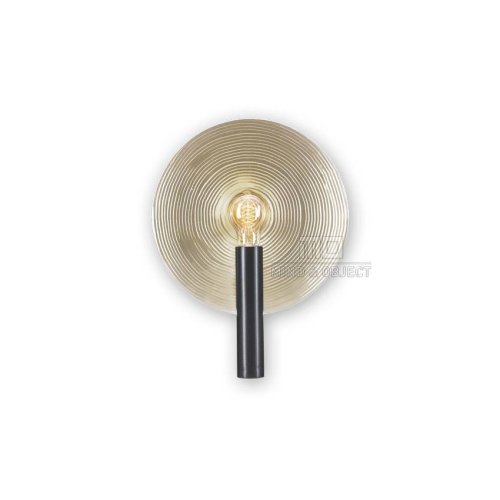Бра лофт Orbis 091-169 Sun-Lumen серебряный на 1 лампа, основание чёрное в стиле лофт 
