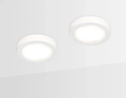 Светильник точечный LED TN140 Ambrella light белый на 1 лампу, основание белое в стиле современный фото 4