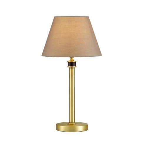 Настольная лампа Montana 4429/1T Lumion бежевая 1 лампа, основание латунь металл в стиле классический 