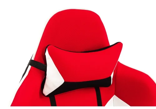 Кресло игровое Prime черное / красное 1859 Woodville, красный/ткань, ножки/металл/чёрный, размеры - *1310***700*700 фото 6
