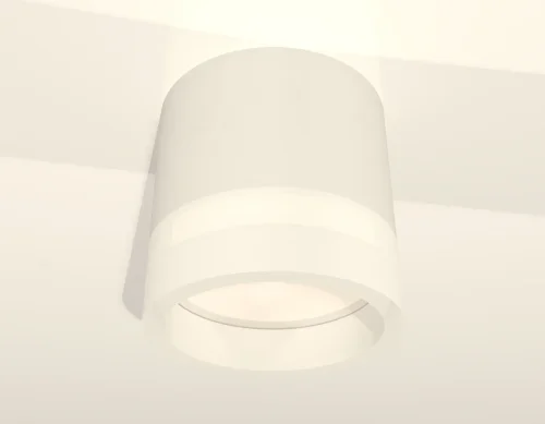 Светильник накладной XS8110001 Ambrella light белый 1 лампа, основание белое в стиле хай-тек круглый фото 2