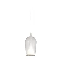 Светильник подвесной Elsa 8250+8260 Mantra прозрачный 1 лампа, основание белое в стиле модерн 