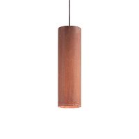 Светильник подвесной LOOK SP1 D06 CORTEN Ideal Lux коричневый 1 лампа, основание коричневое в стиле современный трубочки