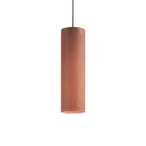 Светильник подвесной LOOK SP1 D06 CORTEN Ideal Lux коричневый на 1 лампу, основание коричневое в стиле современный трубочки