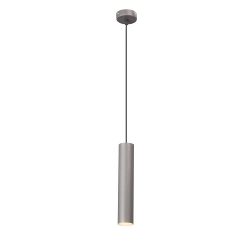 Светильник подвесной V4640-2/1S Vitaluce серый 1 лампа, основание бронзовое в стиле арт-деко трубочки