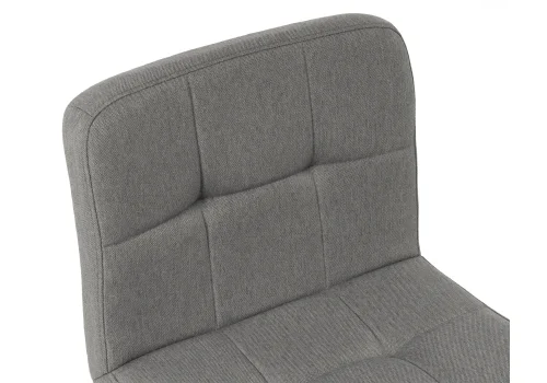Барный стул Paskal grey 11879 Woodville, серый/ткань, ножки/металл/хром, размеры - *1110***440*500 фото 6