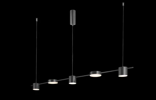 Светильник подвесной LED TRISTAN SP5 L1200 BLACK Crystal Lux чёрный на 3 лампы, основание чёрное в стиле современный хай-тек фото 4