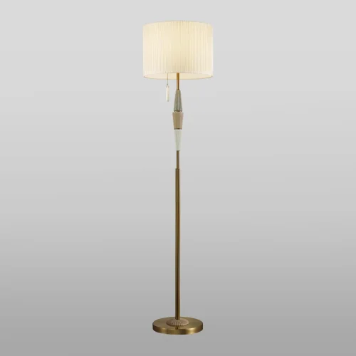 Торшер Latte 5403/1FA Odeon Light  бежевый 1 лампа, основание бронзовое в стиле классический
 фото 4